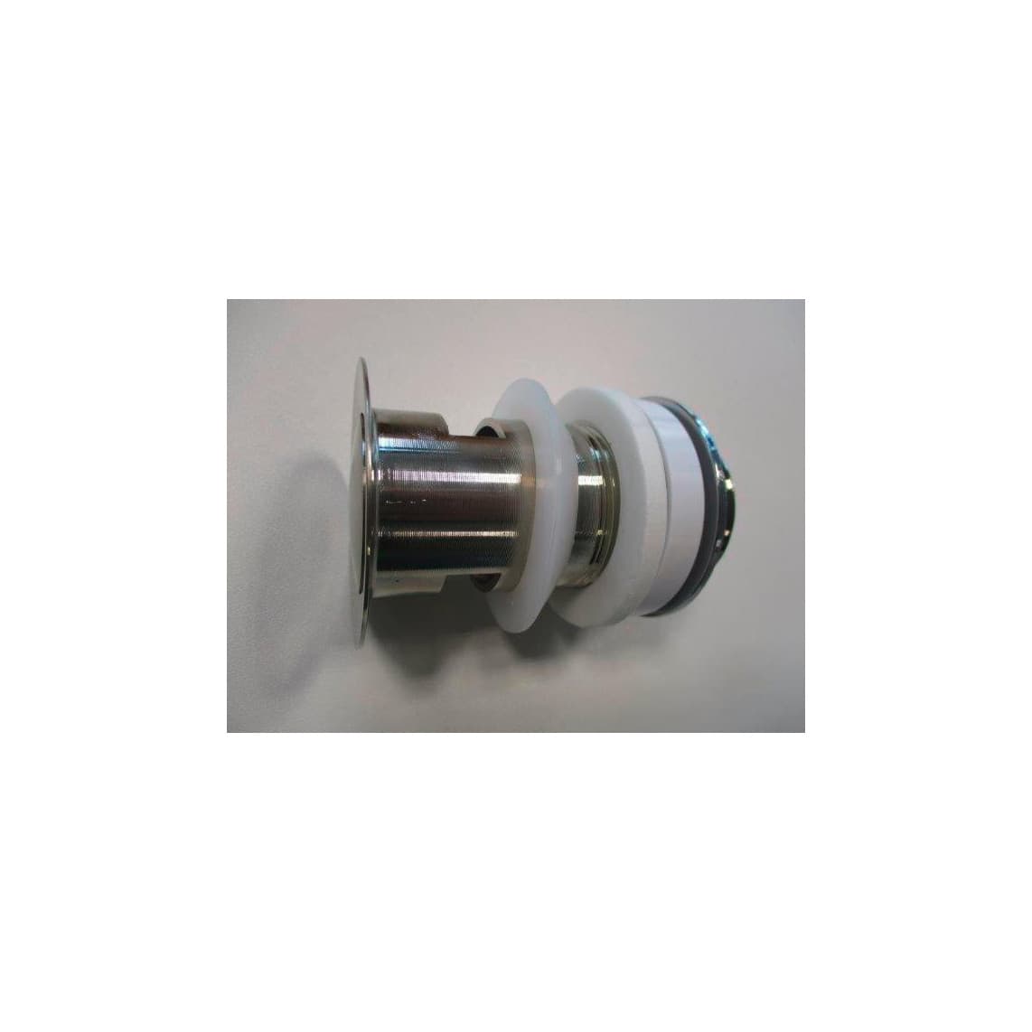 01619 Presse excentrique avec trop-plein, zinc moulé sous pression, aspect inox, par ex. pour 79001/2