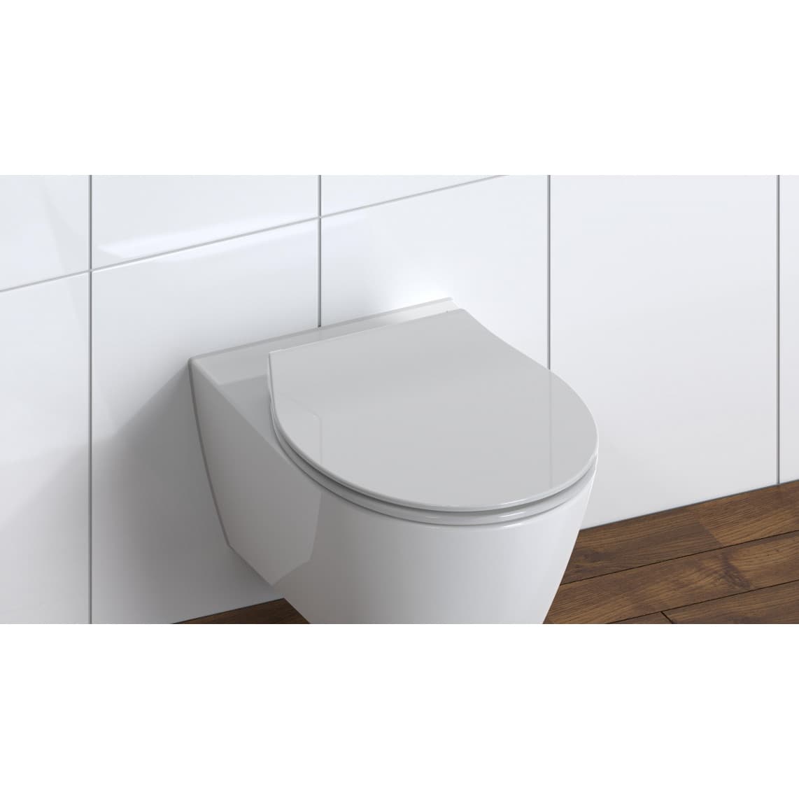 82702 Duroplast Toilet seat SLIM GREY, with soft close and quick release