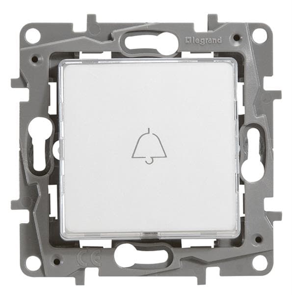 Niloé poussoir porte - étiquette 6A 250V Blanc / Crème à griffes