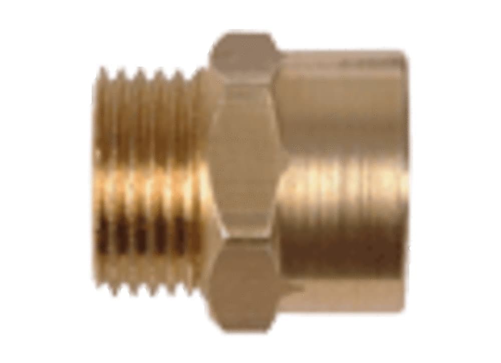 manchon fer/cuivre matière laiton 1/2"M x 18 mm