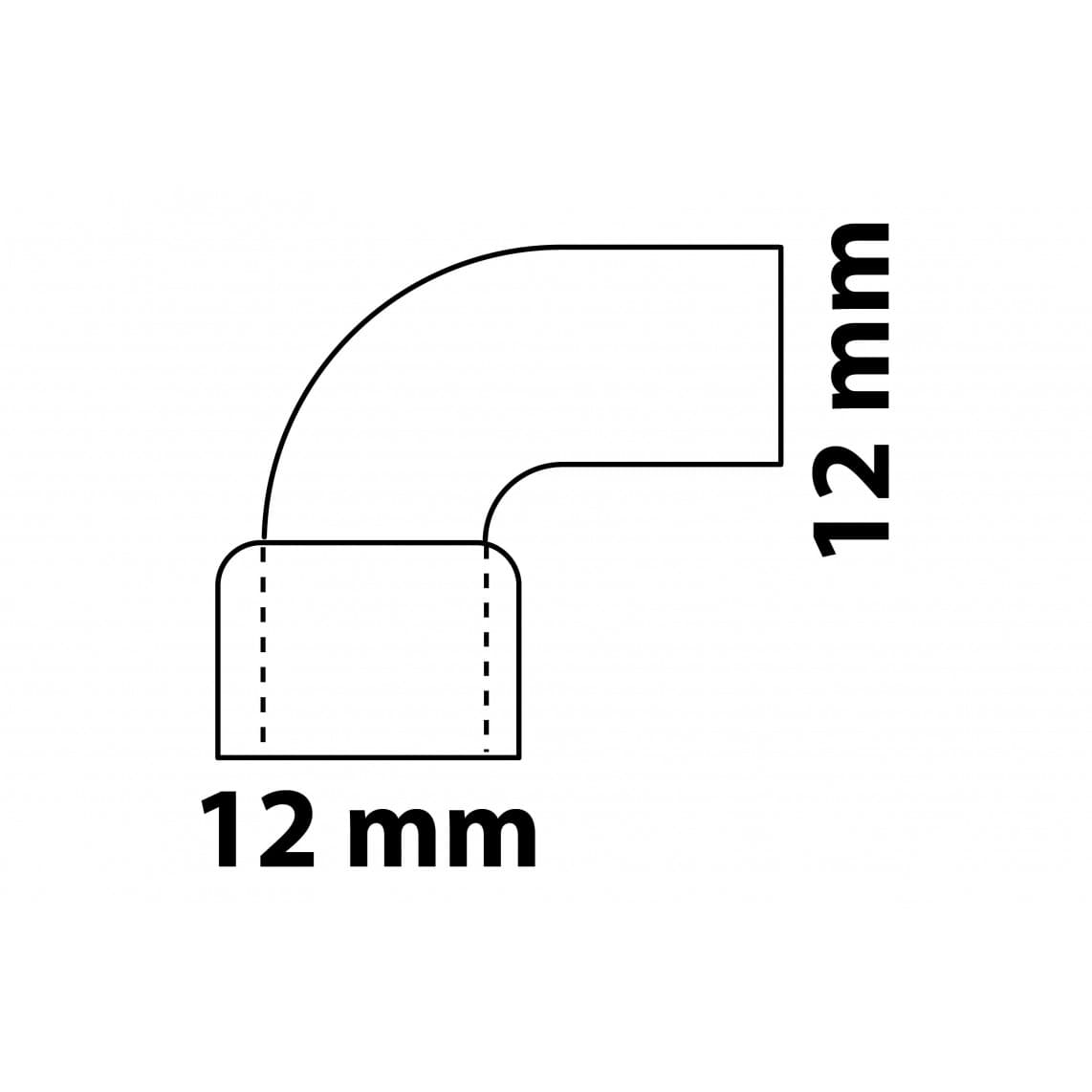 989261055 CU coude 90°, vierge, 12 mm, 1 manchon (5092)