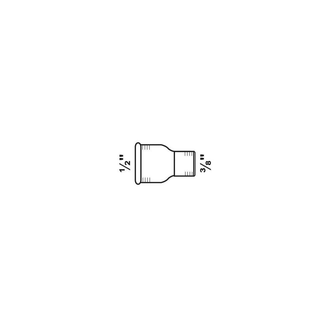 989751055 FM manchon réducteur, galvanisé, 1/2" F x 3/8" F, (240)