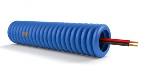Tube précâblé haut - parleur 2 x 1.5 diamètre 16mm full Lsoh en rouleau de 100m