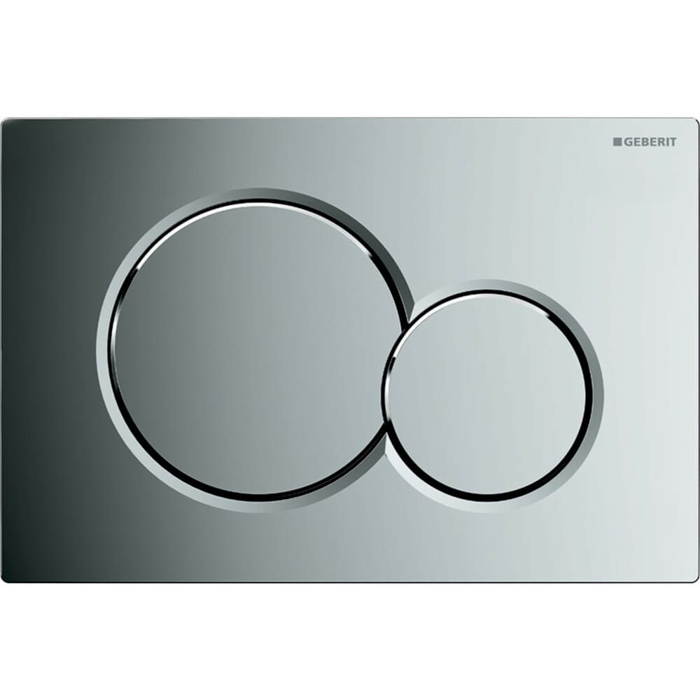 Geberit Sigma01 plaque de commande ronde chrome brillant