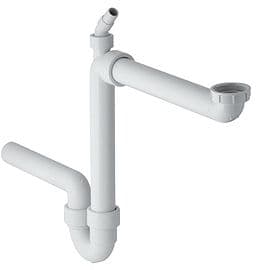 SIPHON EVIER PP GEB.6/4"-40MM 1BAK
