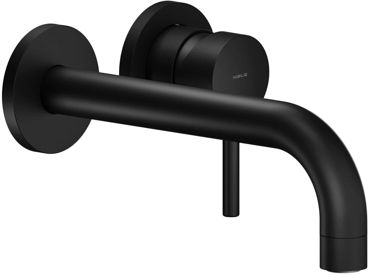 SET DE FINITION MITIGEUR LAVABO LIVE NOBILI 200MM NOIR MAT