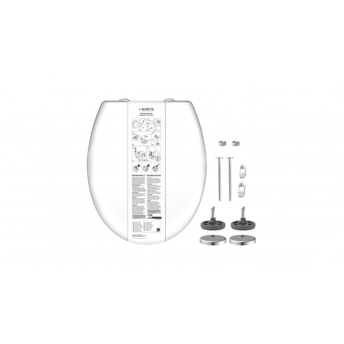 82600 Duroplast Toilet seat WHITE, PREMIUM, with soft close and quick release