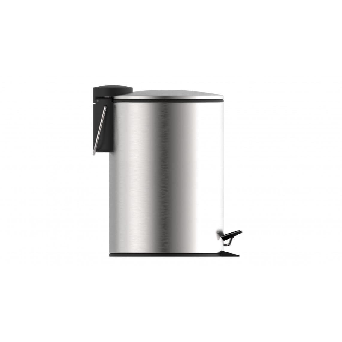 BA0300 poubelle cosmétique à pédale, acier inoxydable, env. 3 l, avec frein de chute