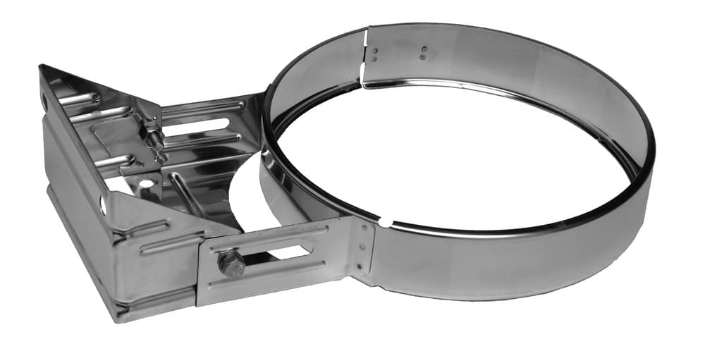 Dinak DW 831 collier mural plat réglable 70-120mm D200 inox 304 2,5-3m