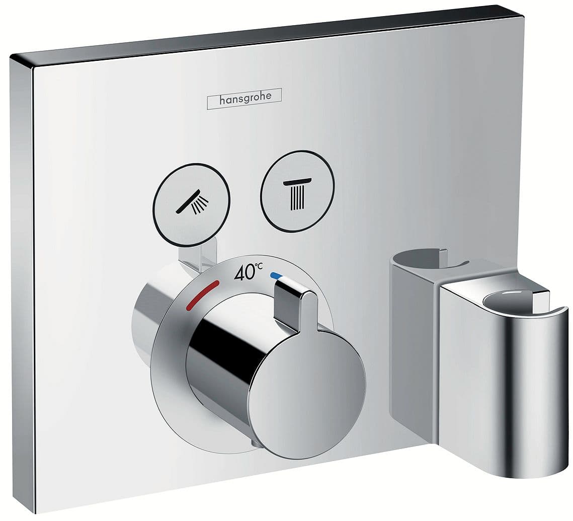 Afwerkset THERMOSTAAT+2 stopkranen+fixfit en Porter unit ShowerSelect HG CHROOM
