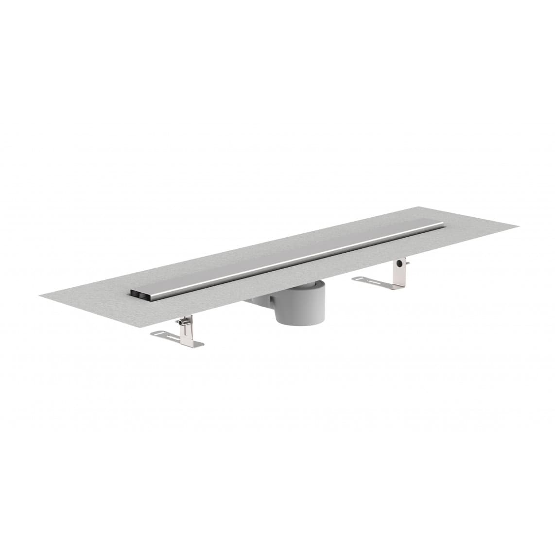 10025 Caniveau de douche, 800 mm, avec Couverture inox