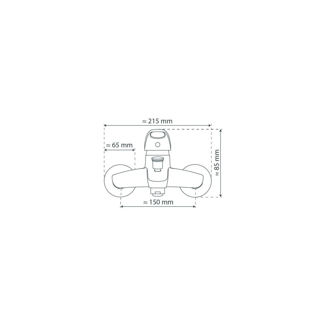 41300 ATHOS PLUS Mitigeur bain/douche, chromé