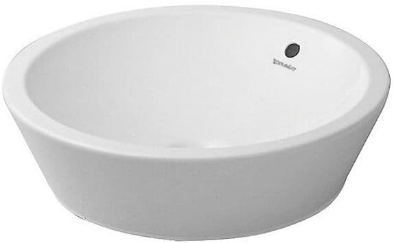 VASQUE A POSER STARCK I DURAVIT DIAMETRE 530MM SANS PLAGE ROBINET/TROP-PLEIN BLANC