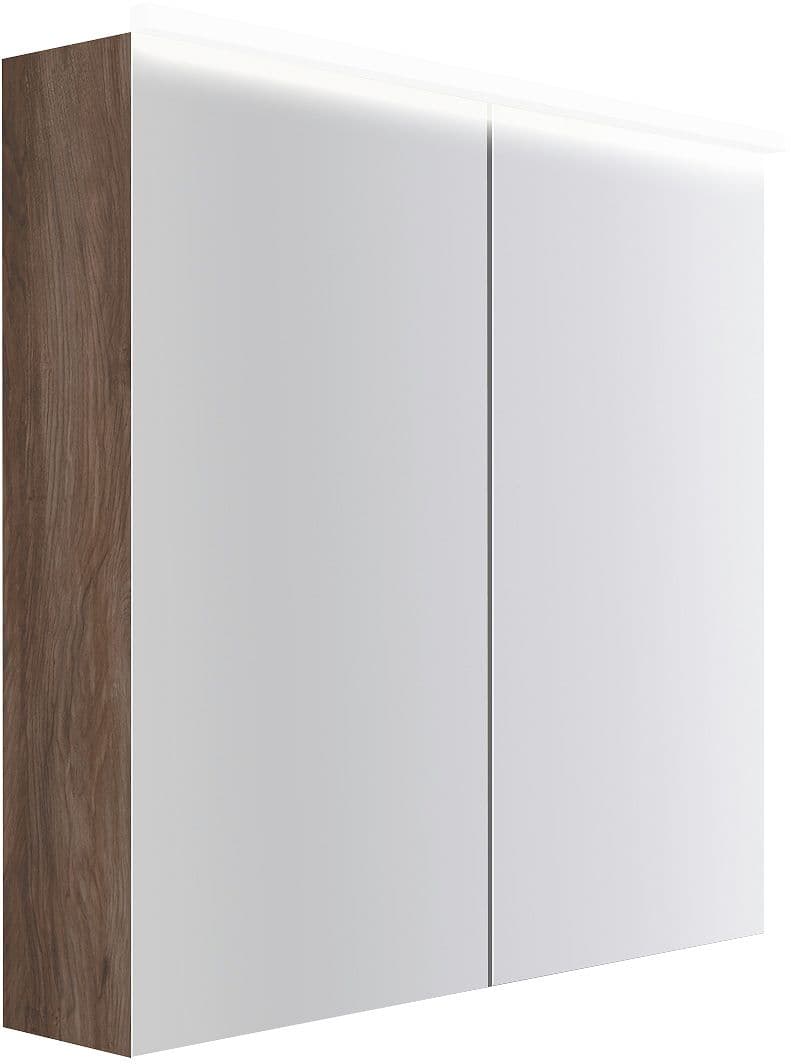 ARMOIRE TOILETTE COFFEE 2 PORTES 800MM 4250K TECTONA NOYER DECOR VELOURS