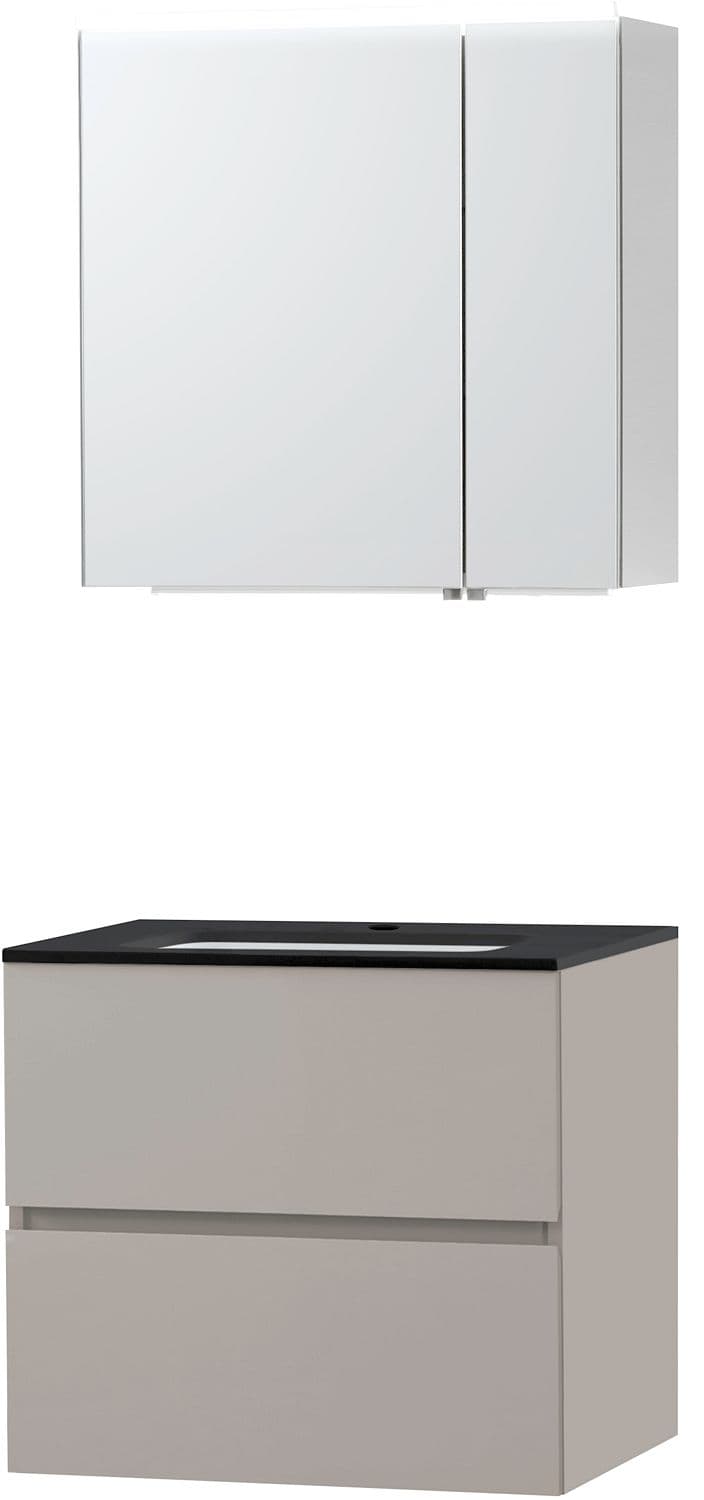 MEUBLE MOLTO POUDRE GRIS 70 BLEU BELGE ARMOIRE TOILETTE