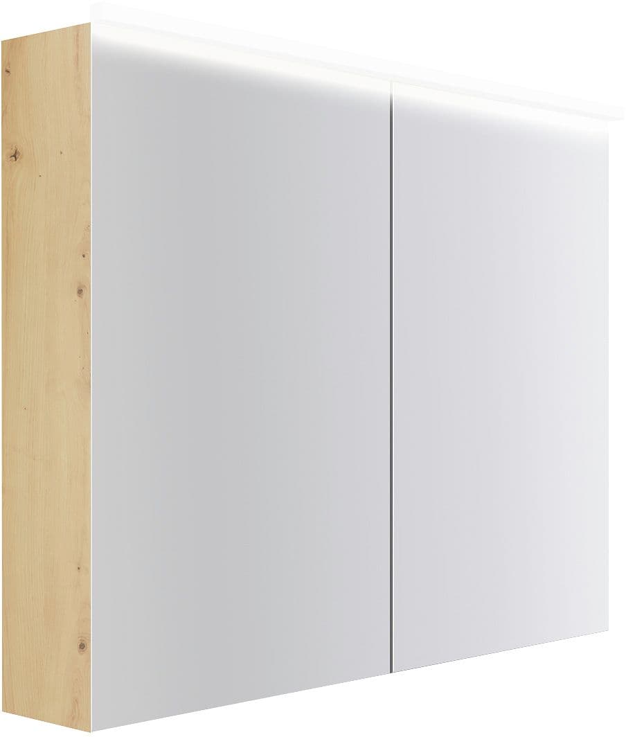 ARMOIRE TOILETTE COFFEE 2 PORTES 1000MM 4250K CHENE DECOR URBAN