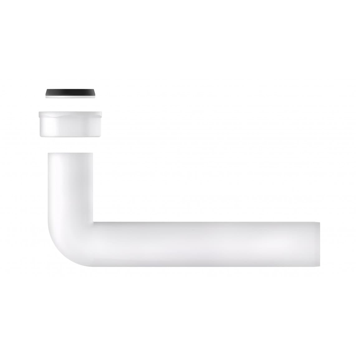 98837448 KS coude de sortie, blanc, 1 1/2" F x 235 mm x 40 mm
