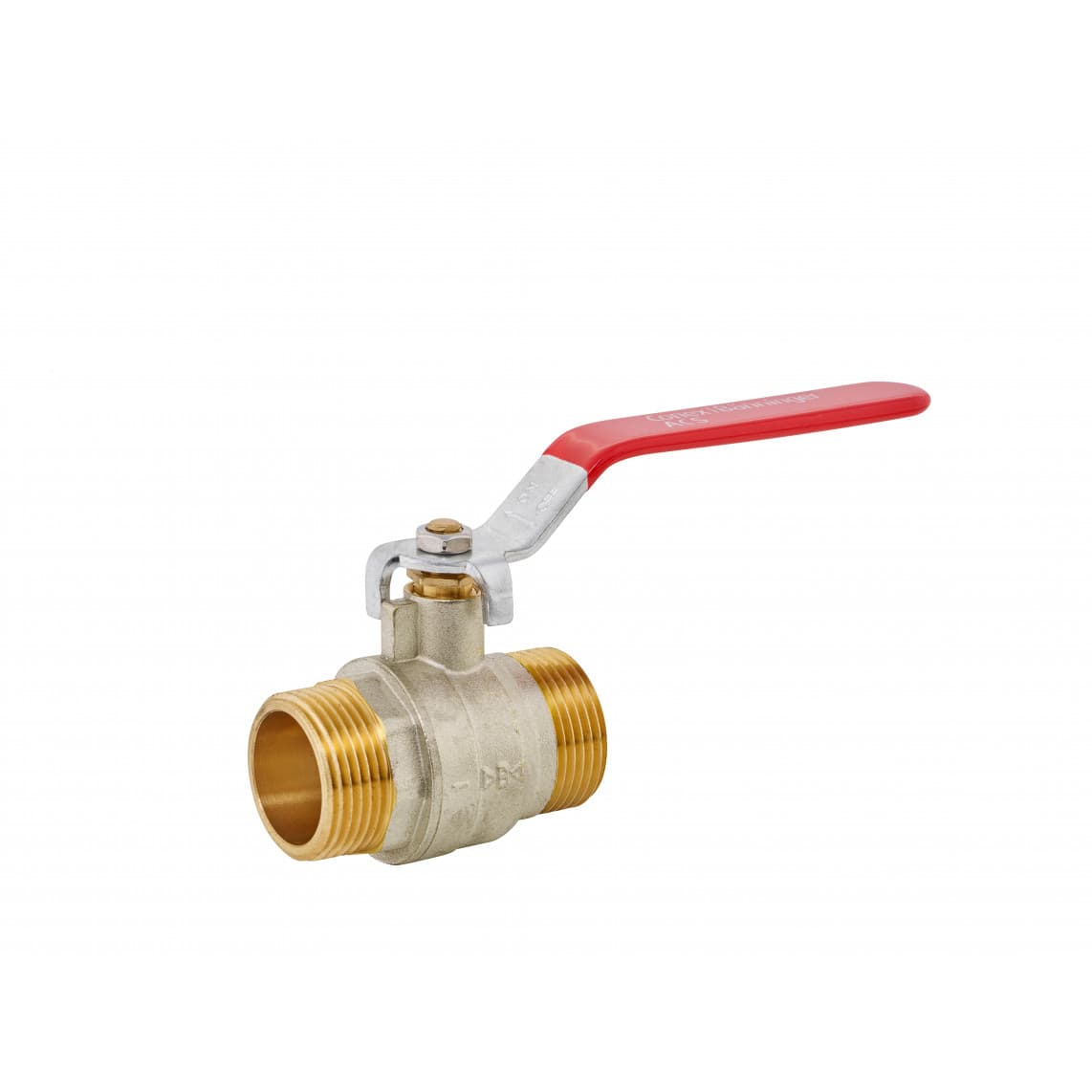 988597813 Robinet à sphère, nickelé, 1" M x 1" M