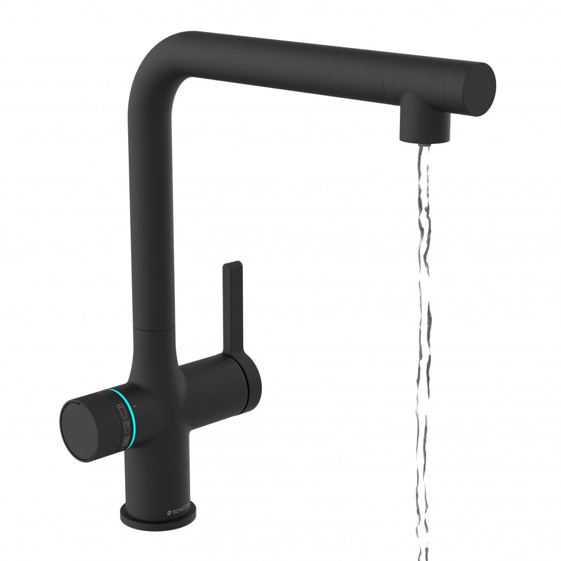 99960 AQUASTAR PREMIUM Sparkling water sink mixer, black matt, plus cooling and filter system