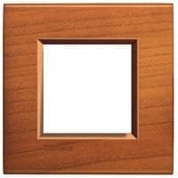 LivingLight - plaque rectangulaire 2 modules Cerisier américain