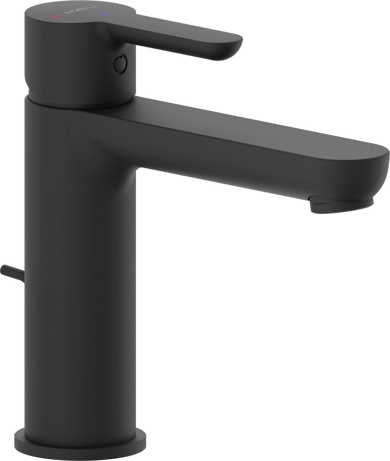 MITIGEUR LAVABO ABC+ AVEC VIDAGE AUTOMATIQUE NOBILI NOIR MAT