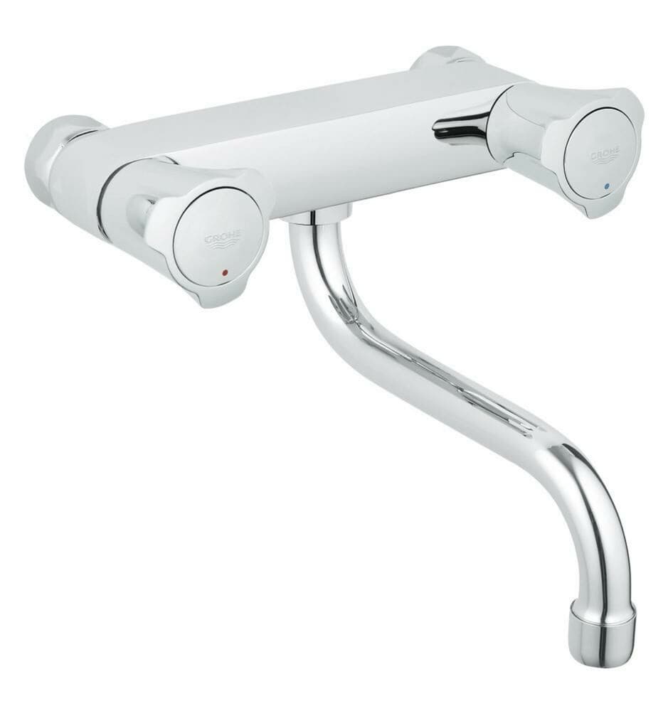 Grohe Costa L robinetterie d'évier mur poignées métal Longlife à clapet bec