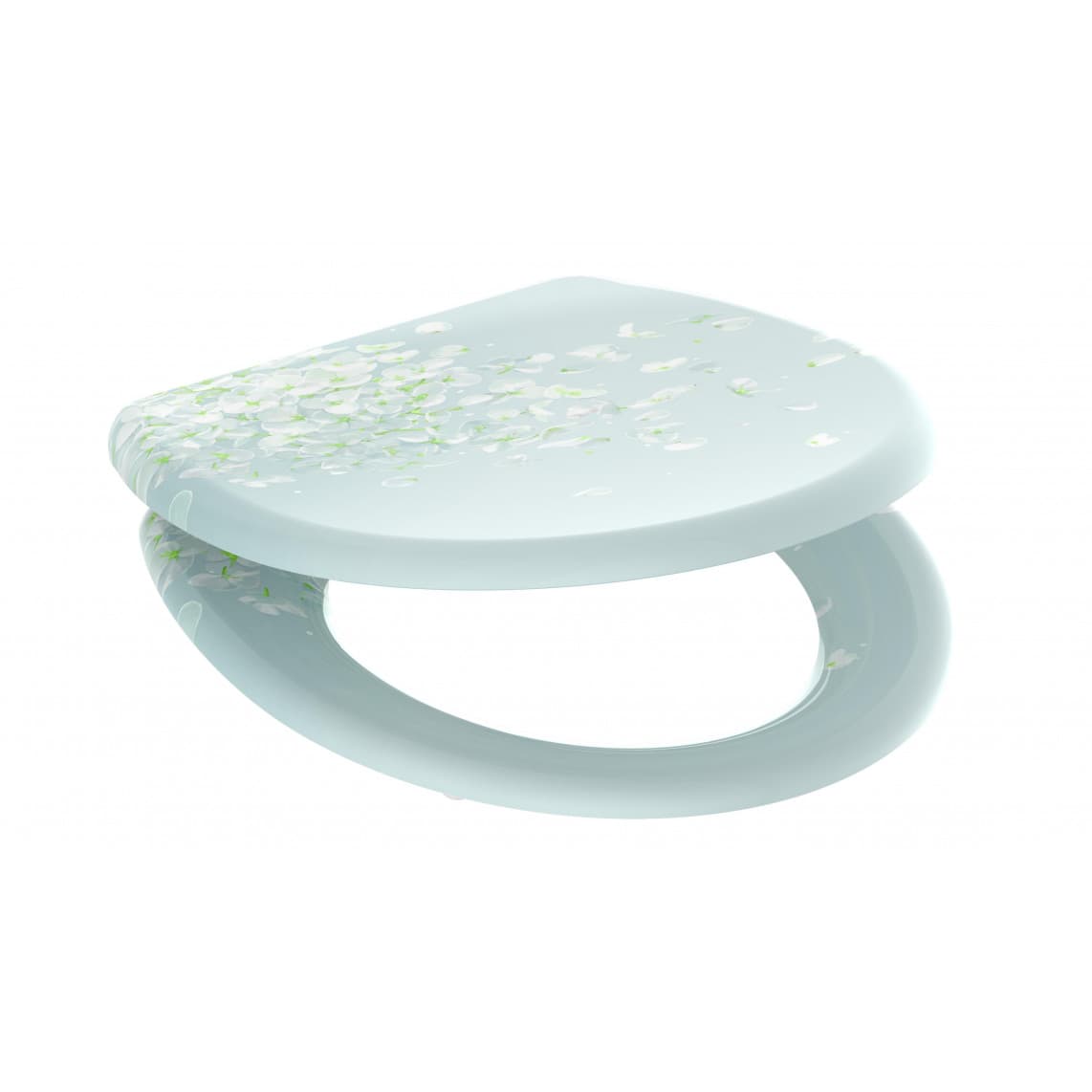 82381 Duroplast Toilet seat FLOWER IN THE WIND, with soft close and quick release