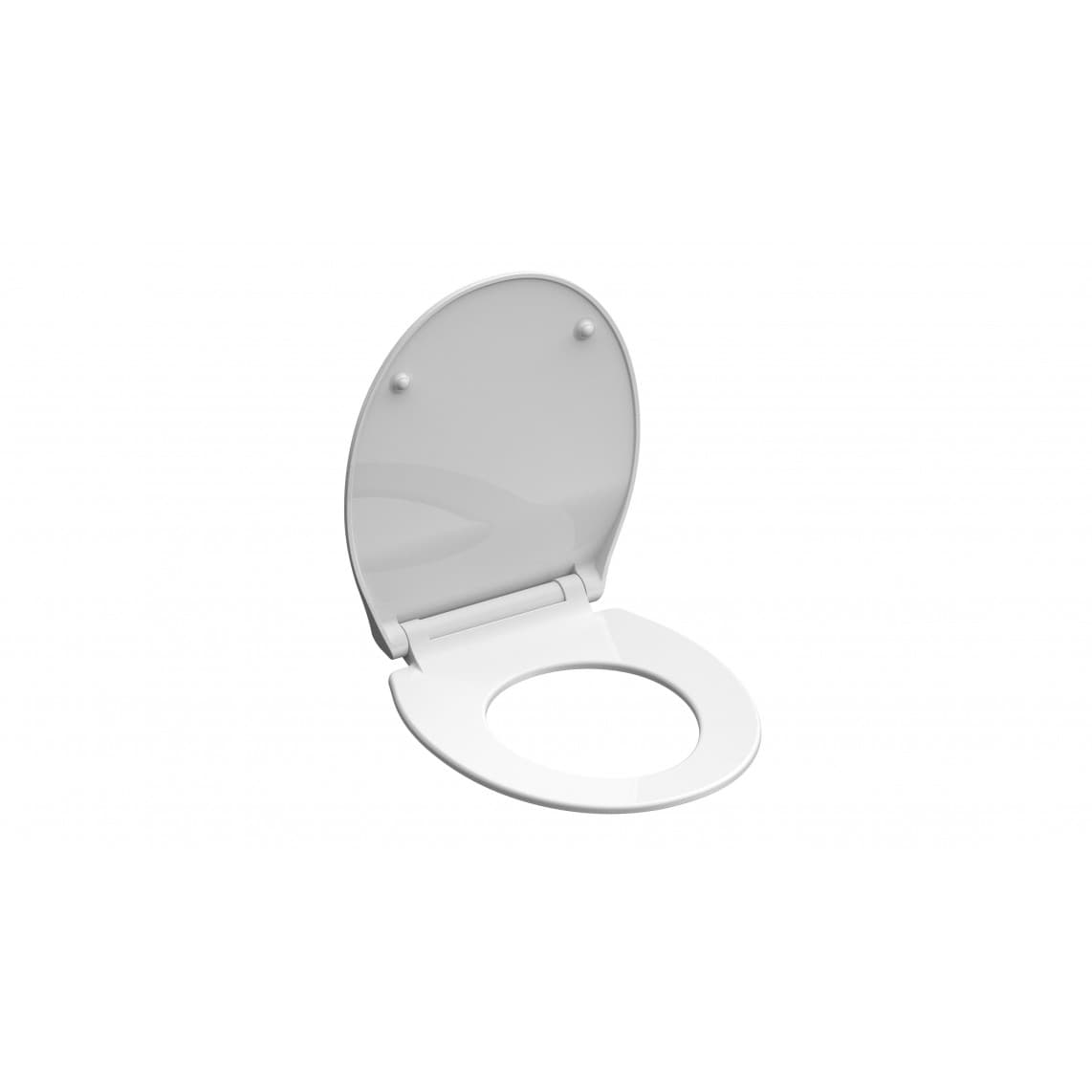 82700 abattant WC en Duroplast SLIM WHITE, avec frein de chute et déclipsable