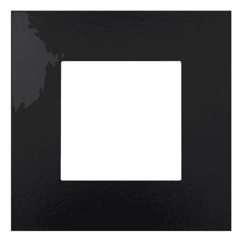 Plaque de recouvrement simple, couleur Niko Pure Bakelite® piano black