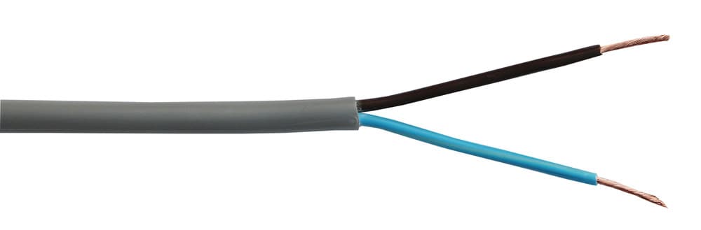 CABLE H05VV-F 2X1 GRIS/100M