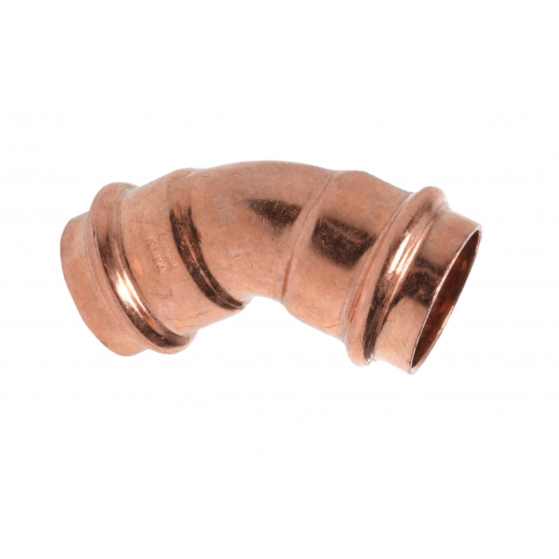 988612454 CU arc 45°, vierge, 22 mm, 2 manchons, (P5041)