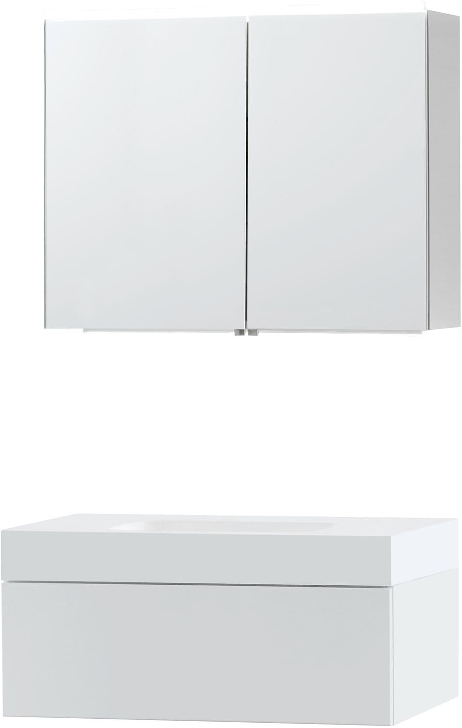 MEUBLE PURO SOLO BLANC 90 1 TIROIR SOLID PURO ARMOIRE TOILLETTE