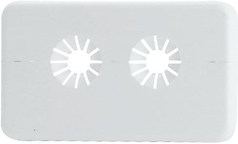 ROSACE DE FINITION DOUBLE 12-18MM BLANCHE 50MM