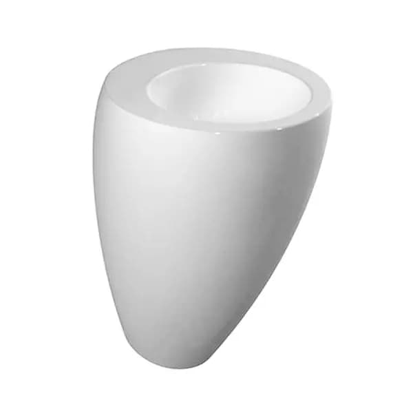 LAVABO + COLONNE ALESSI LAUFEN 52CM SANS TROU BLANC