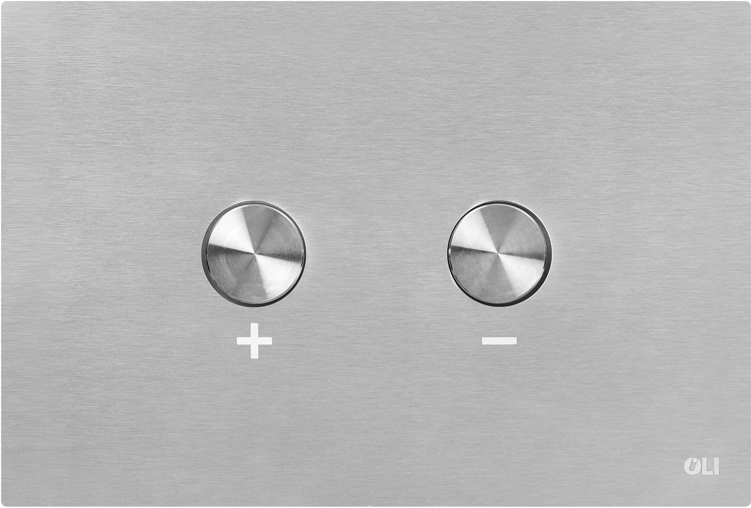 PLAQUE 2-TOUCHES BLINK INOX + SET DE TRANSFORMATION