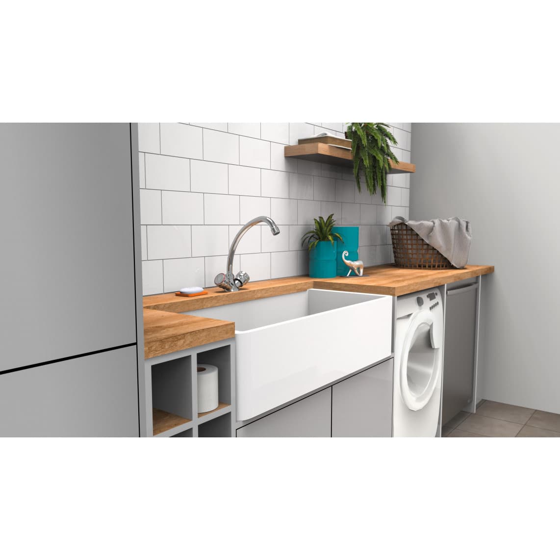 NI182GRCR GRADO Keukenkraan, chroom