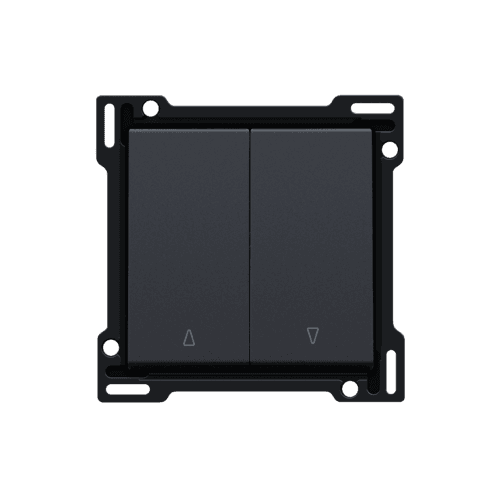Set de finition pour bouton-poussoir double pour volets, couleur anthracite coated