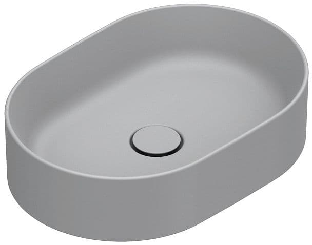 OPBOUWLAVABO ZERO CATALANO CATAGLAZE+ 50X35 H12 ZONDER OVERLOOP CEMENTO SATINATO