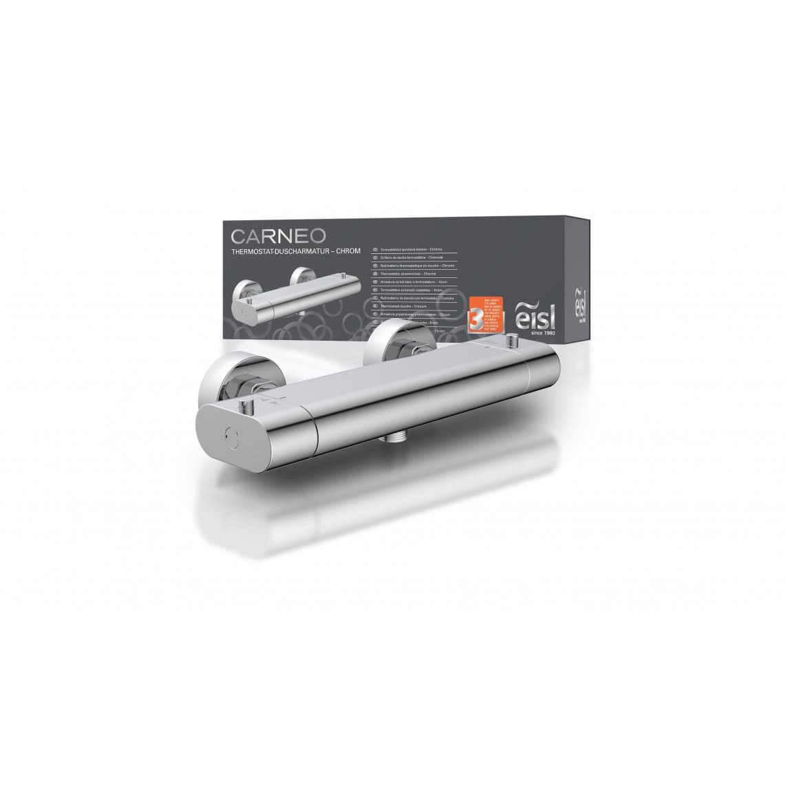 1230090 CARNEO Mitigeur thermostatique de douche, chromé