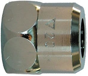 TÊTE HAUTE SCHELL COMPL. CHROME 3/8"F X 10MM