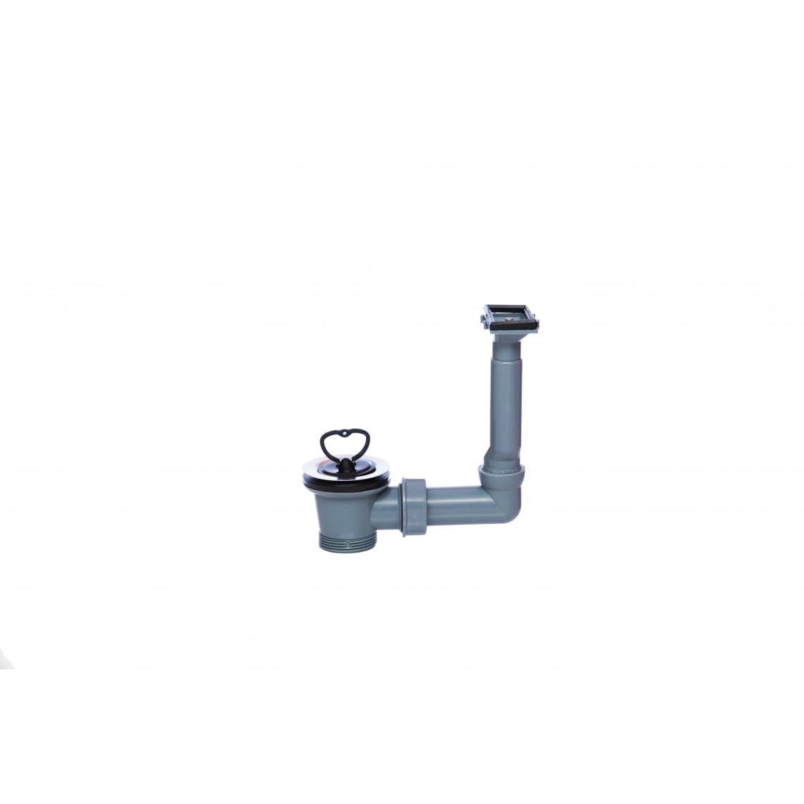98834349 ECO-SAVE KS évier bonde d'évacuation et de trop plein, Gris, 1 1/2" M x 70 mm, de trop plein pour Surfaces d'égouttage