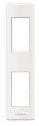 LivingLight - support plaque profilé 1 + 1 module Blanc
