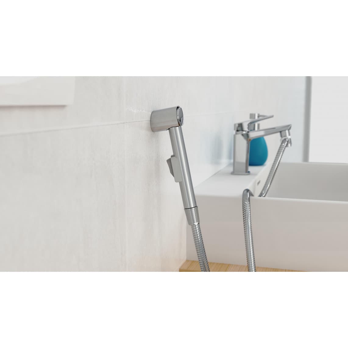 DX22 Wastafel handdouche set, chroom