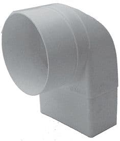 COUDE DE REDUCTION FLAKA RECTANGLE-ROND BLANC