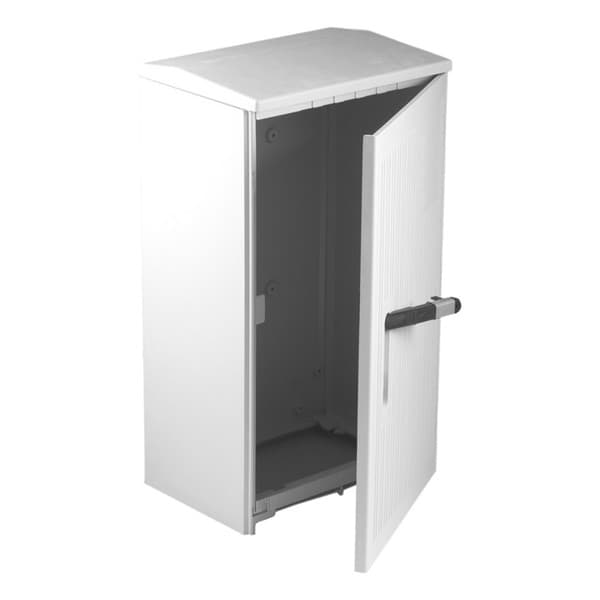 Armoire de trottoir Din 00 830 x 460 x 330mm porte rayée