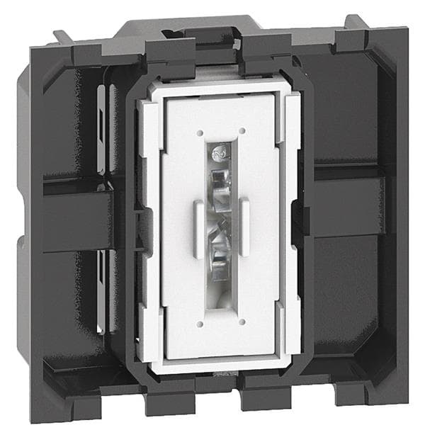 LNow bouton poussoir 10AX bornes automatiques - composable - 2 modules