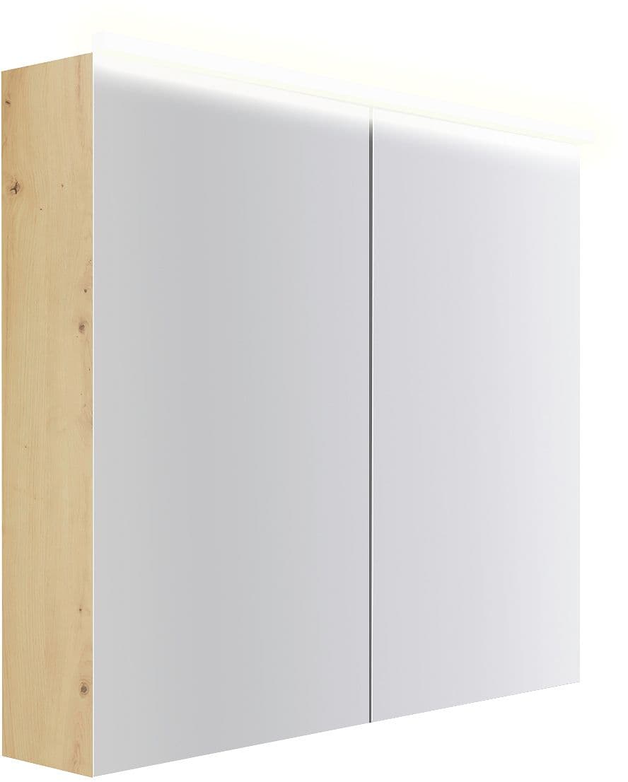 ARMOIRE TOILETTE COFFEE 2 PORTES 900MM 4250K CHENE DECOR URBAN