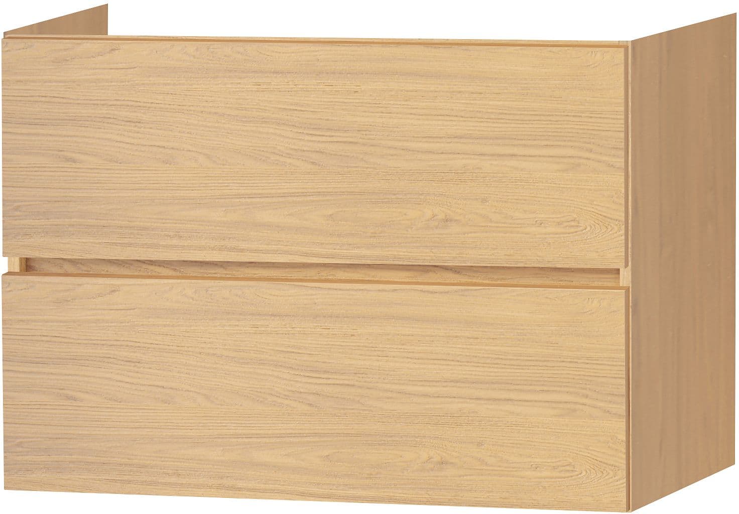SOUS MEUBLE MOLTO 2 TIROIRS 90 CHENE BRONZE