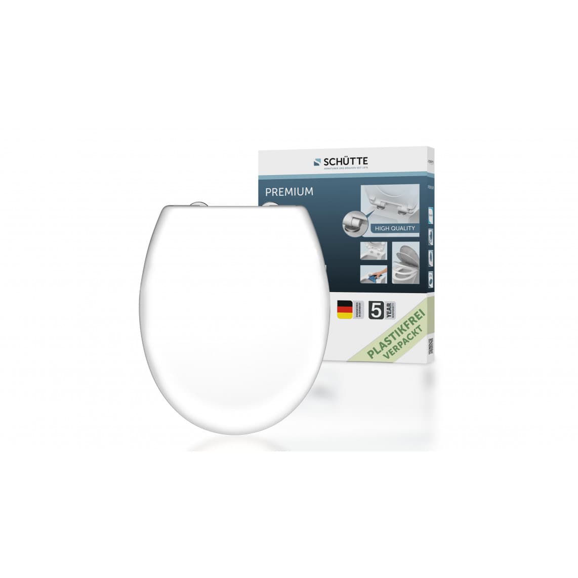82600 abattant WC en Duroplast WHITE, PREMIUM, avec frein de chute et déclipsable