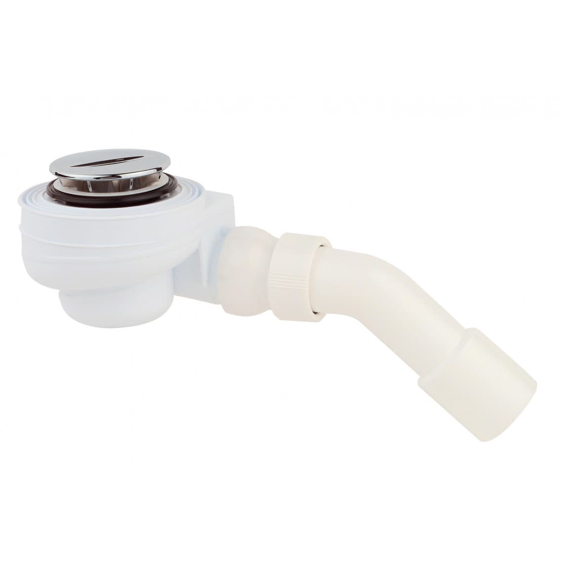 98811318 PP Ecoulement de douche et de baignoire 50 mm, chromé, 1 1/2" x 40/50 mm, avec couverture, 70 mm